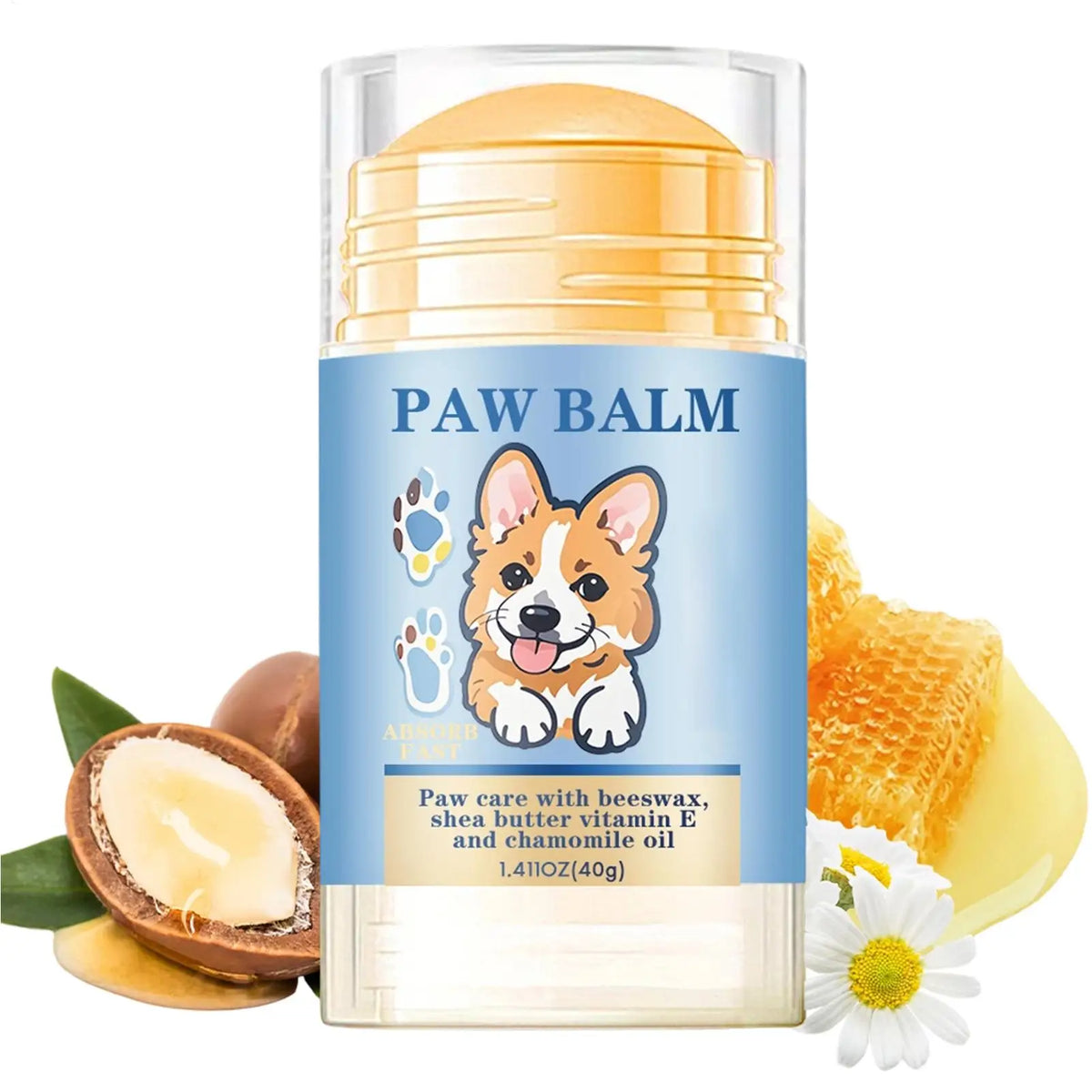 Natural Wax Dog Paw Balm 40g – Moisturizing Paw Butter Pet Paw Balm Axl