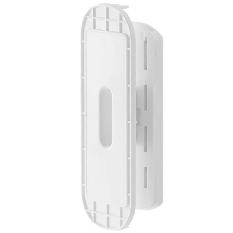 Wall Mount Power Strip Holder – No-Drill Socket Organizer Cable & Cord Organizer Axl White