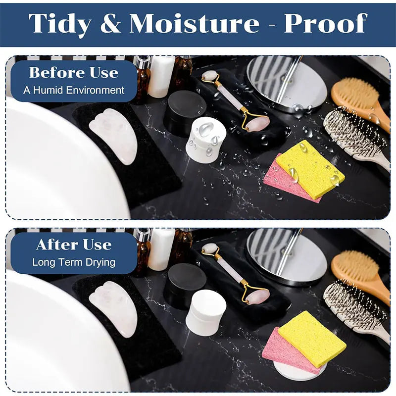 Diatomaceous Earth Coasters 4-Inch | Water Absorbing Stone Mats Diatomite Coaster Set Axl