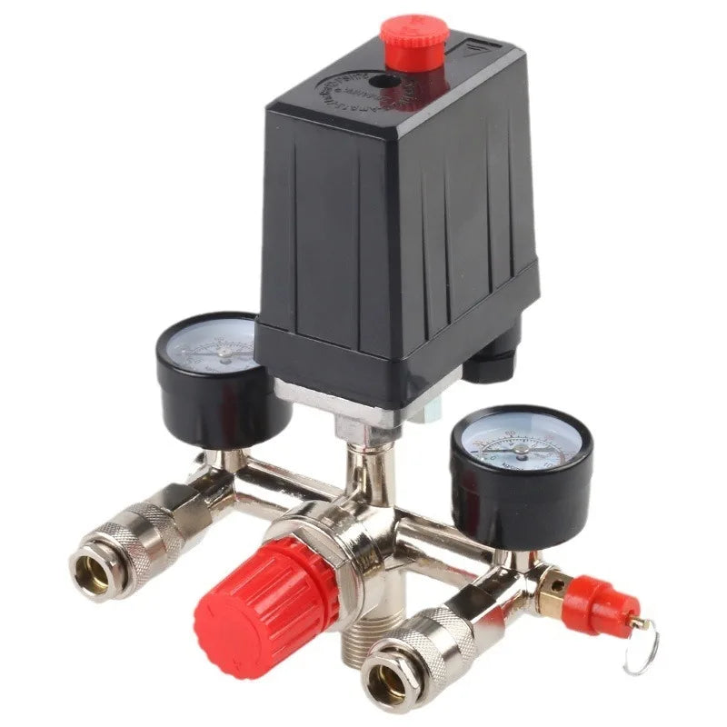 90-120 PSI Air Compressor Pressure Switch & Manifold Kit Pressure Switch Kit Axl black