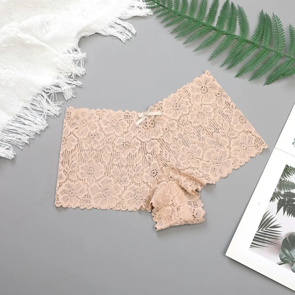 Women's Low-Rise Lace Briefs – Cotton Crotch Breathable Panties Women's Lace Briefs Axl