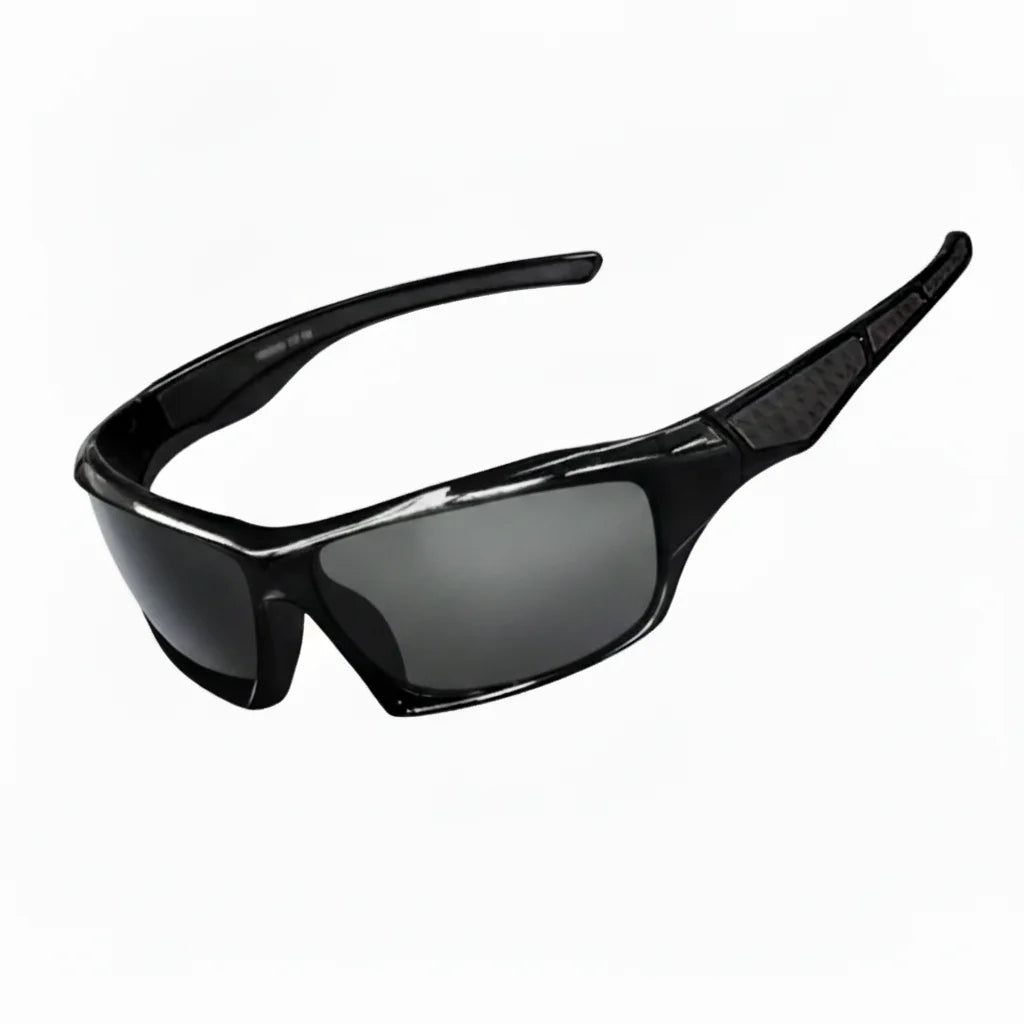 UV400 Round Sports Sunglasses – Unisex Cycling Eyewear Sports Sunglasses Axl Black