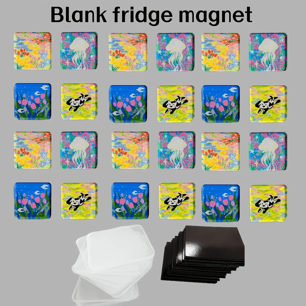 60-Piece Handmade Fridge Magnets Set – 20 Decorative Designs Decorative Fridge Magnets Axl