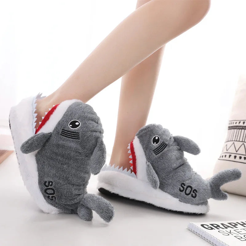 Women's Chunky Fuzzy Indoor Slippers – Novelty Bigfoot Warm Indoor Fuzzy Slippers Axl WD39 Gray ONE SIZE China Mainland