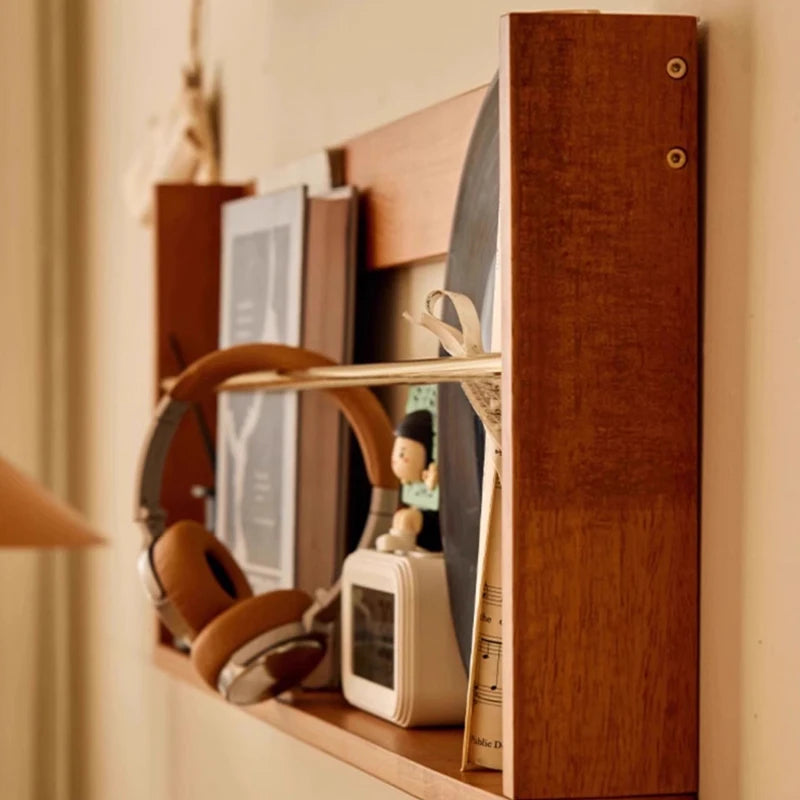 Solid Wood Floating Wall Shelf | Nordic Scandinavian Style Floating Wall Shelf Axl