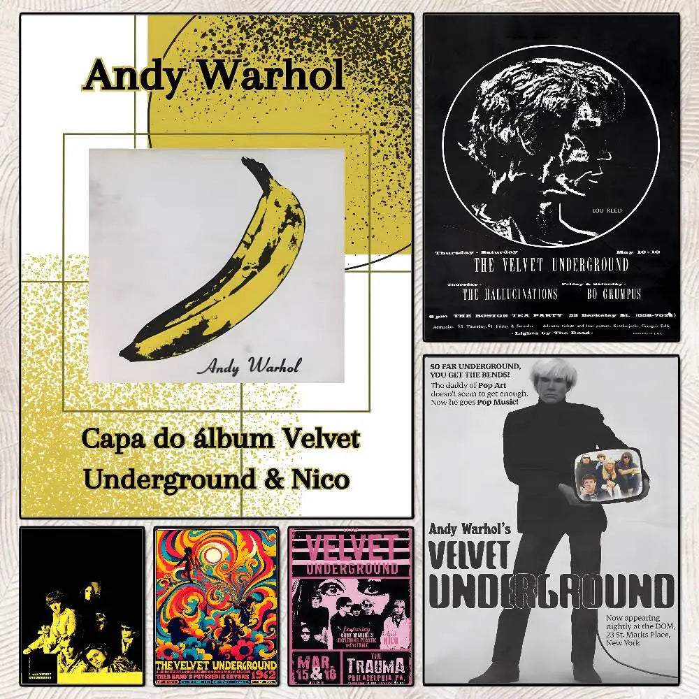 Velvet Underground Rock Band HD Wall Poster – Self-Adhesive Wall Art Poster Axl
