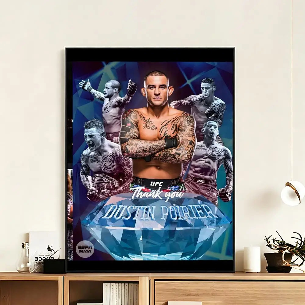 Dustin Poirier HD Poster – Waterproof Sticky Wall Art Decor Wall Art Poster Axl