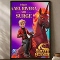 Unicorn Academy Self-Stick Wall Poster – Waterproof HD Decor Wall Art Poster Axl White07 40X50cmNoframe