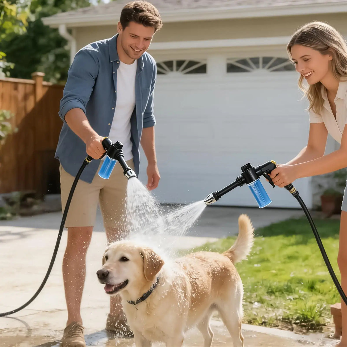 Adjustable Foam Sprayer with Rotating Nozzle – Car & Garden Foam Cannon Sprayer Axl