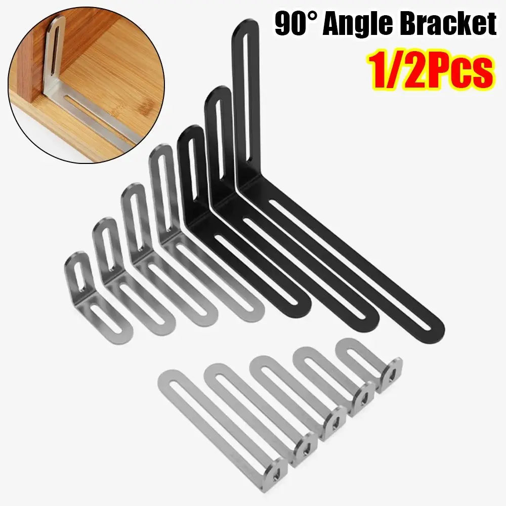 90° Stainless Steel Angle Bracket L-Shape Corner Brace Support Corner Bracket Brace Axl