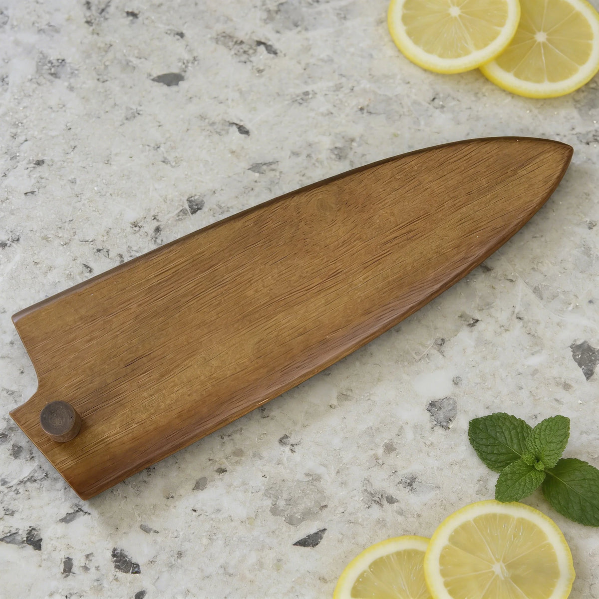 Walnut Wooden Knife Sheath – Wood Blade Guard & Protector Wooden Knife Sheath Axl