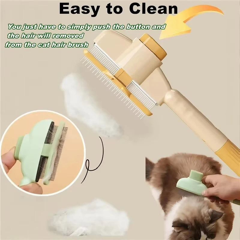 Self-Cleaning Pet Grooming Comb for Dogs & Cats | Deshedding Pet Grooming Comb Axl