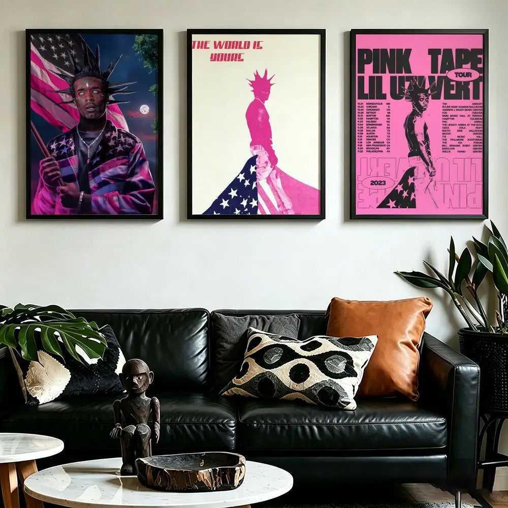 Lil Uzi Vert HD Poster – Waterproof Sticky Wall Art Decor Wall Art Poster Axl
