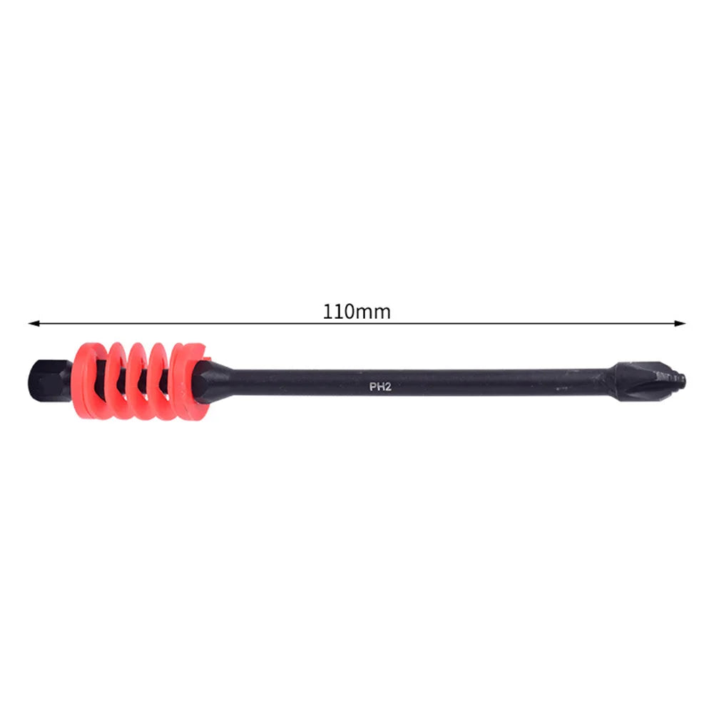 Magnetic Cross Screwdriver Bits 65/90/110mm Hex Shank – 1pc Screwdriver Bit Axl red 110mm China Mainland