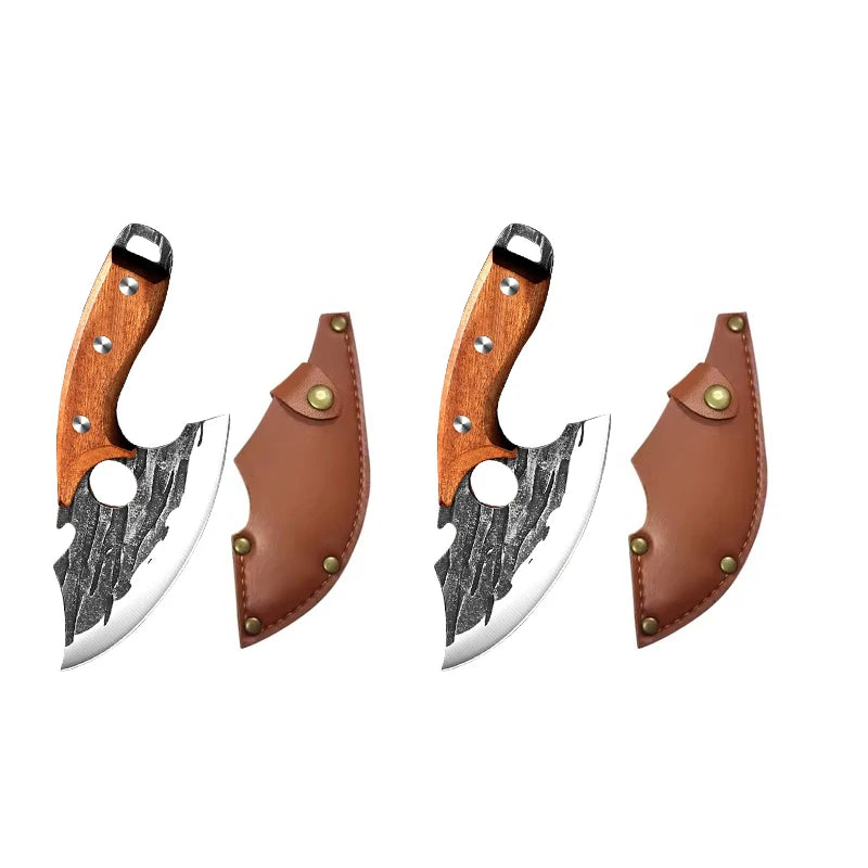 InLeung Damascus Chef Knife – Sharp Stainless Steel Kitchen Blade Chef Kitchen Knife Axl 2PCS knife D