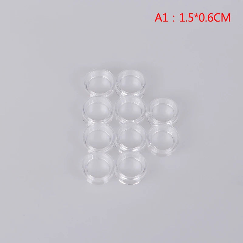 10-Pack Clear Acrylic Crystal Ball Display Stand – 3 Sizes Display Stand Base Axl 1.5x0.6CM