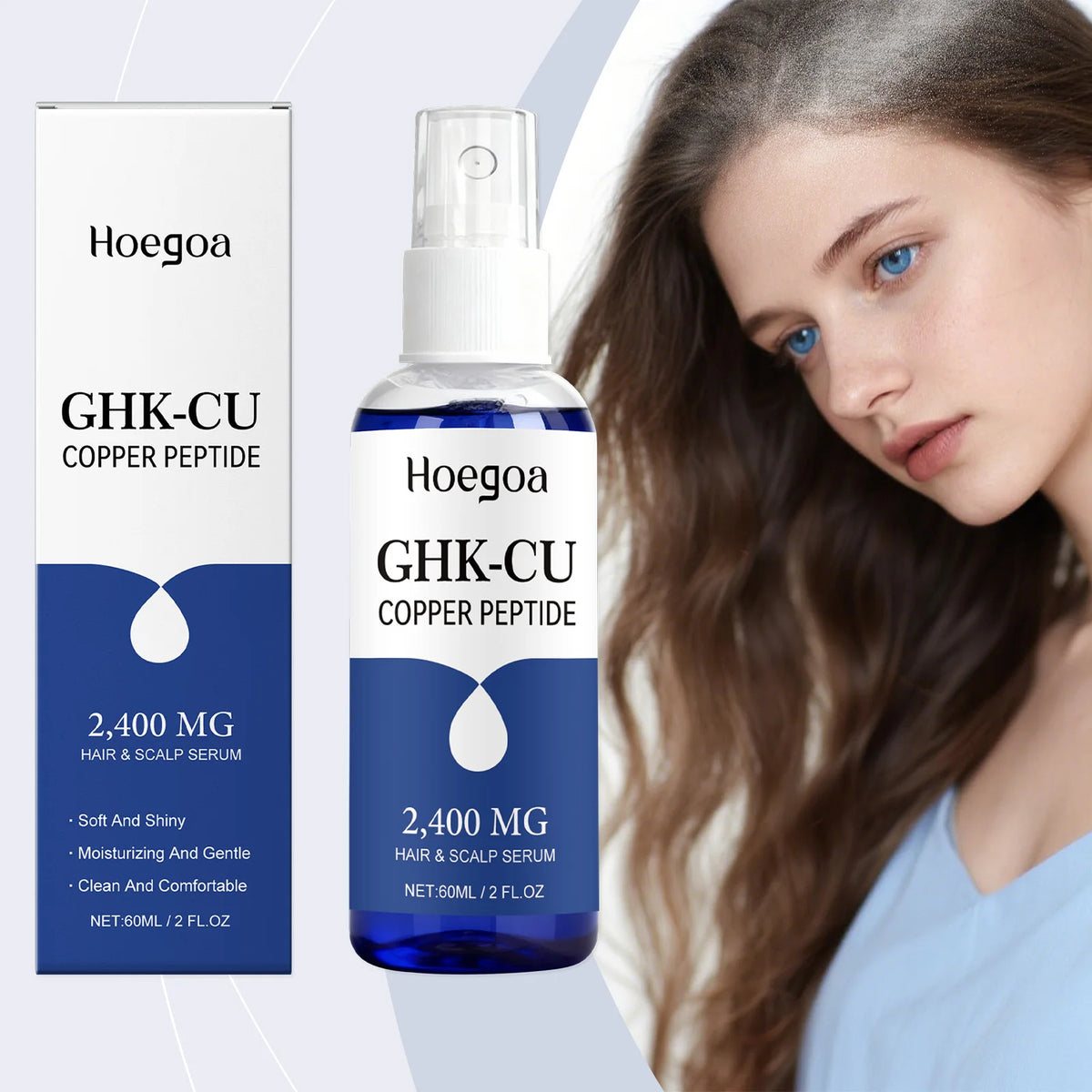 GHK-Cu Copper Peptide Hair Serum Spray 60ml – Strengthen & Nourish Hair Serum Spray Axl