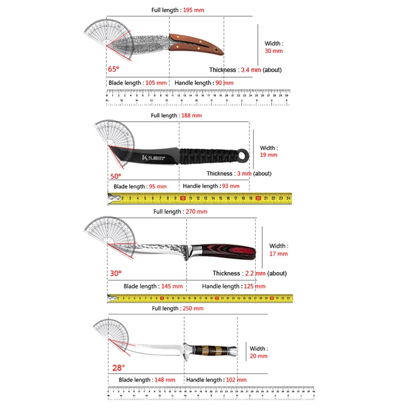 InLeung Stainless Steel Boning Knife – Sharp Wood Handle Chef Knife Boning Knife Axl