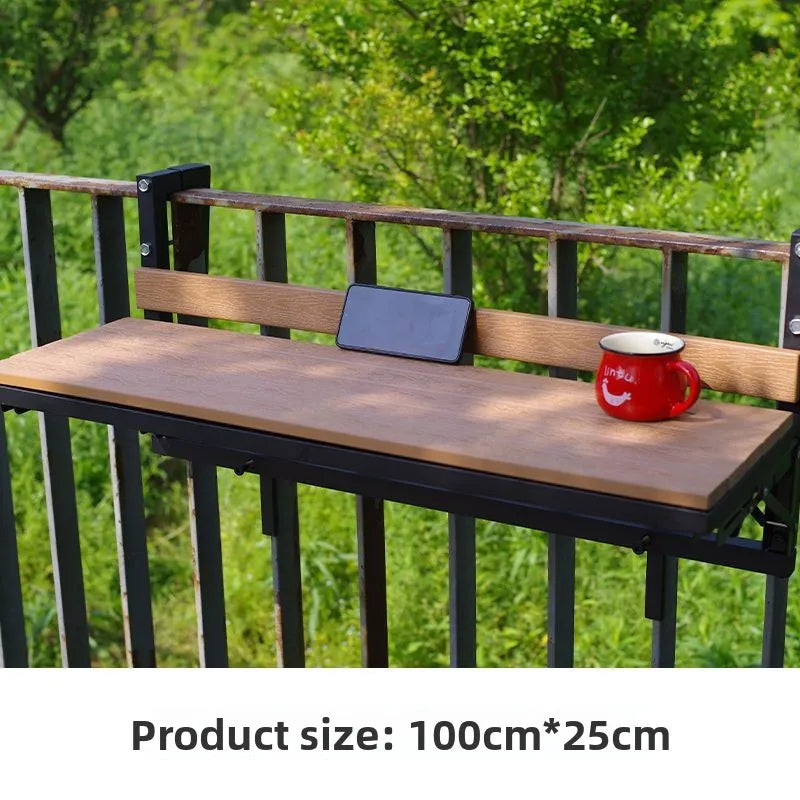 Wooden Folding Outdoor Table – Portable Modern Garden Desk Folding Outdoor Table Axl 100x25CM