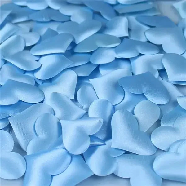 Heart Silk Petal Confetti 100/200 Pcs – Wedding & Party Decor Party Confetti Decor Axl 200pcs blue