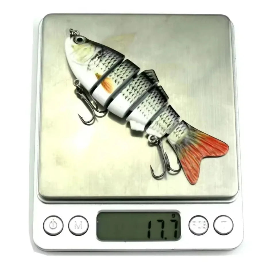 6-Section Soft Swim Fishing Lure 15g – Realistic Jointed Bait Soft Fishing Lure Axl