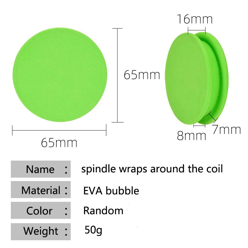 10-Pack EVA Foam Fishing Line Bobbin Boards & Spool Winders Fishing Line Bobbin Axl
