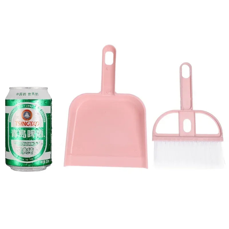 Mini Broom & Dustpan Set – Pet Cage & Desktop Keyboard Cleaner Mini Broom Set Axl