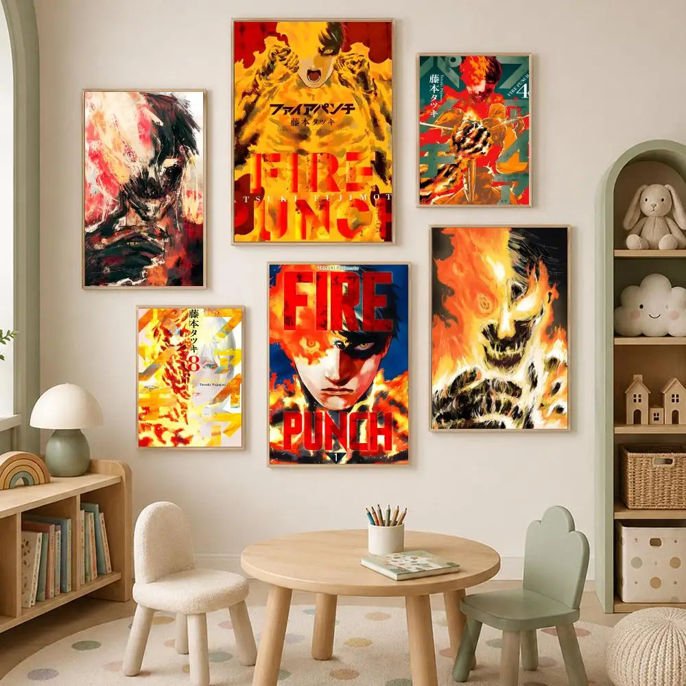 Fire Punch Anime Self-Stick PVC Wall Poster – HD Waterproof Art Anime Wall Poster Axl