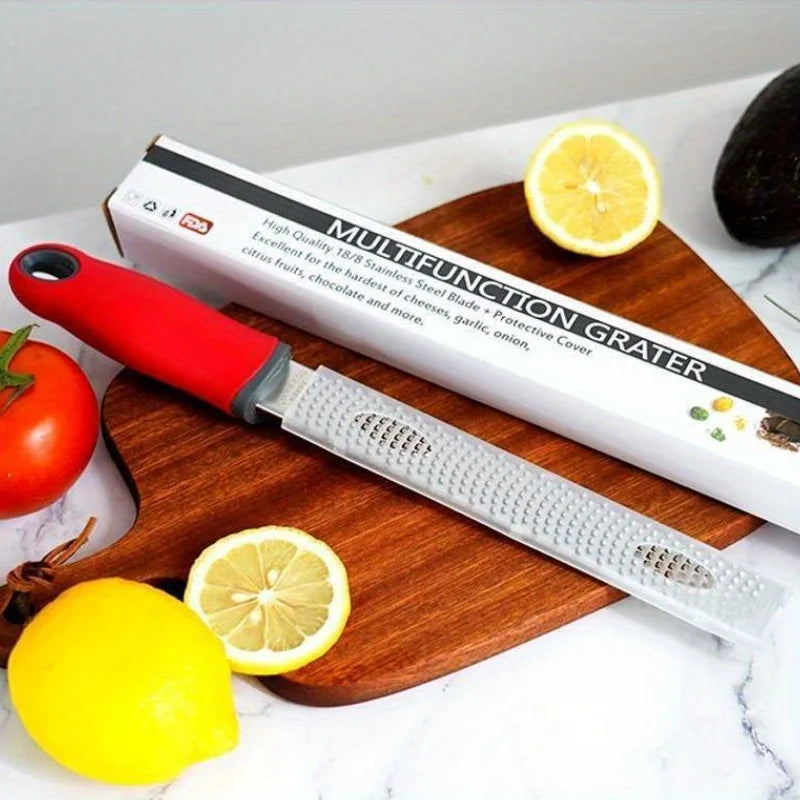 Leeseph Lemon Zester & Cheese Grater – Stainless Steel Tool Zester Grater Axl