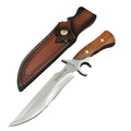 M390 Fixed Blade Kitchen Knife – Walnut Handle & Leather Sheath Fixed Blade Knife Axl M390 steel