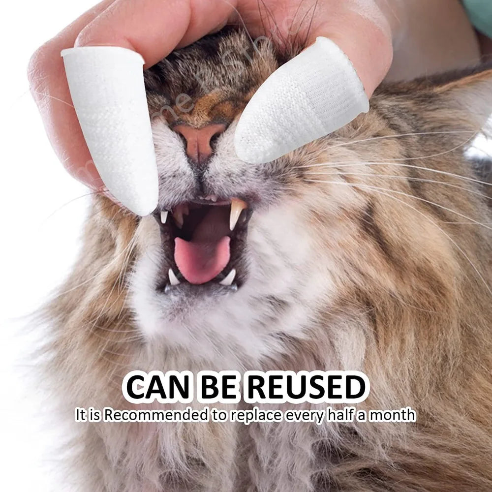 Pet Finger Toothbrush Wipes for Cats & Dogs – 2/6/12 Pack Pet Dental Wipes Axl