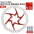 VXM Floating Disc Brake Rotor 160/180mm 6-Bolt MTB Bike Disc Brake Rotor Axl 180MMRed