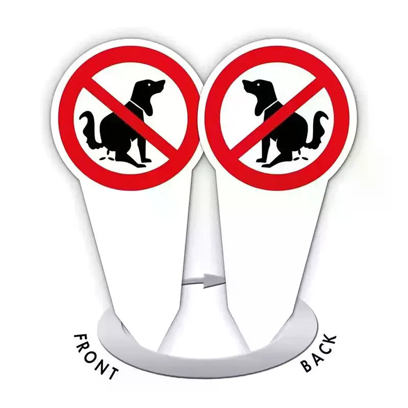 No Dog Poop Yard Sign – Waterproof Outdoor Garden Stake Yard Warning Sign Axl