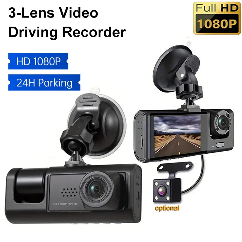 2/3 Channel Dash Cam 1080P Front Rear Interior Car DVR Dash Cam DVR Axl