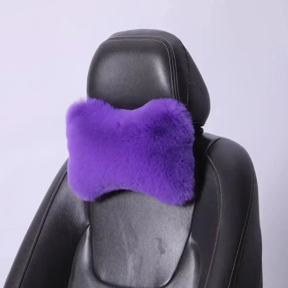 Car Seat Neck & Lumbar Support Cushion – Universal Headrest Car Seat Cushion Axl purple