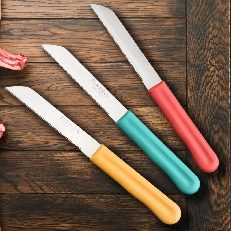 Stainless Steel Serrated Steak & Fruit Knife – Kitchen Knife Kit Steak Knife Kit Axl