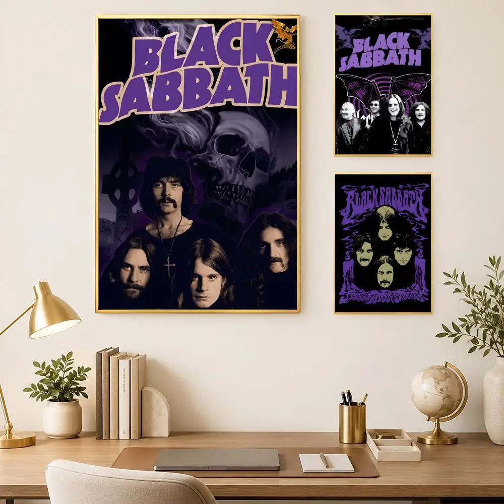 Black Sabbath HD PVC Wall Poster – Self-Stick Waterproof Art Wall Art Poster Axl