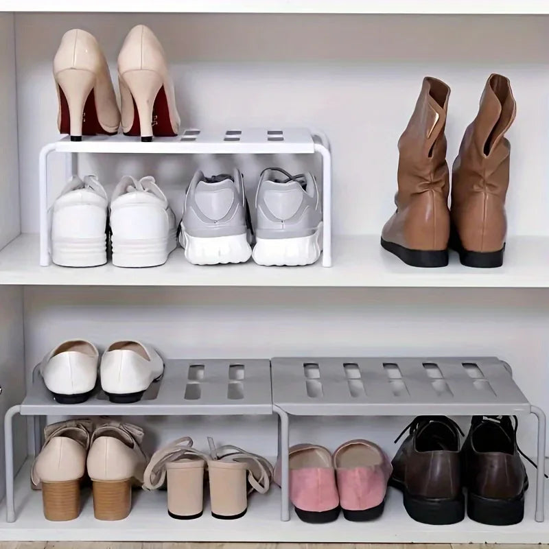 Multi-Layer Foldable Plastic Shoe Rack – Space-Saving Organizer Shoe Rack Organizer Axl