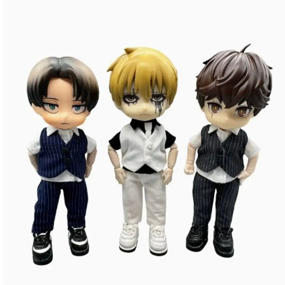 OB11 BJD 1/12 Doll Clothes – Shirt, Vest, Pants, Socks Set Doll Clothing Set Axl