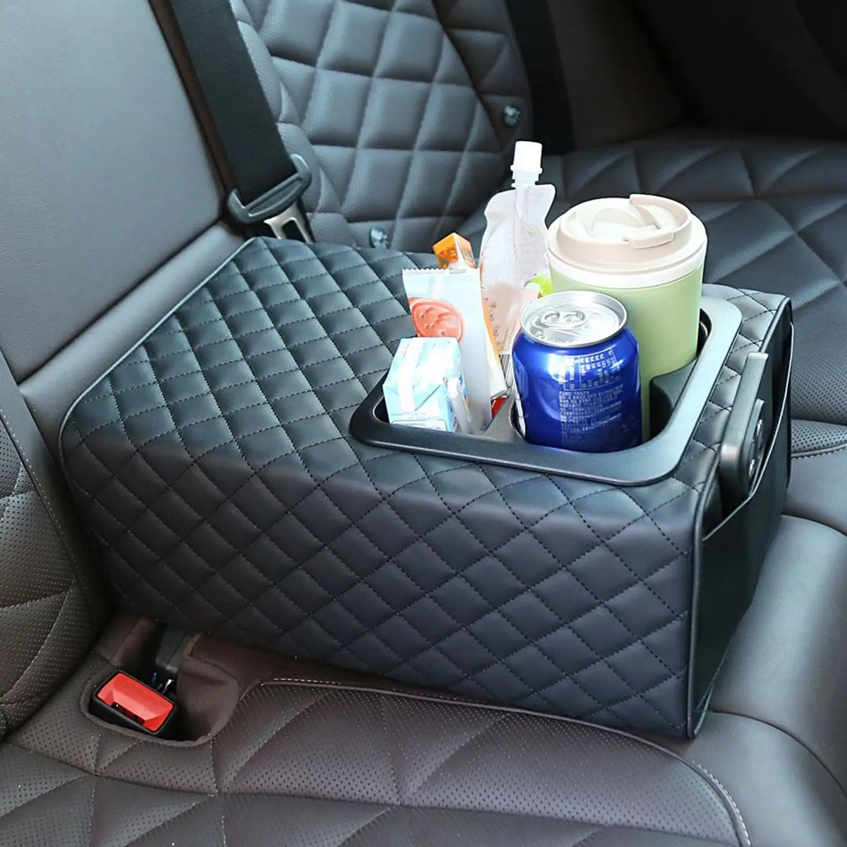 Car Rear Seat Armrest Box with Cup Holder | SUV Truck Sedan Car Armrest Console Axl