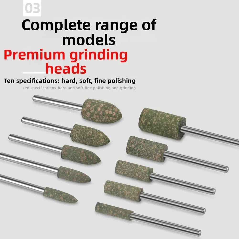 100-Pc Abrasive Mounted Grinding & Polishing Bits | Rotary Tool Abrasive Polishing Bits Axl