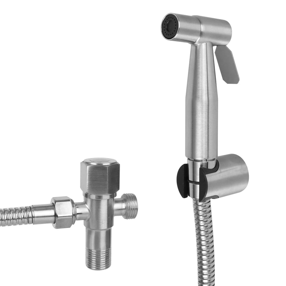 Handheld Bidet Sprayer Set – Stainless Steel Toilet Hand Shower Bidet Sprayer Set Axl