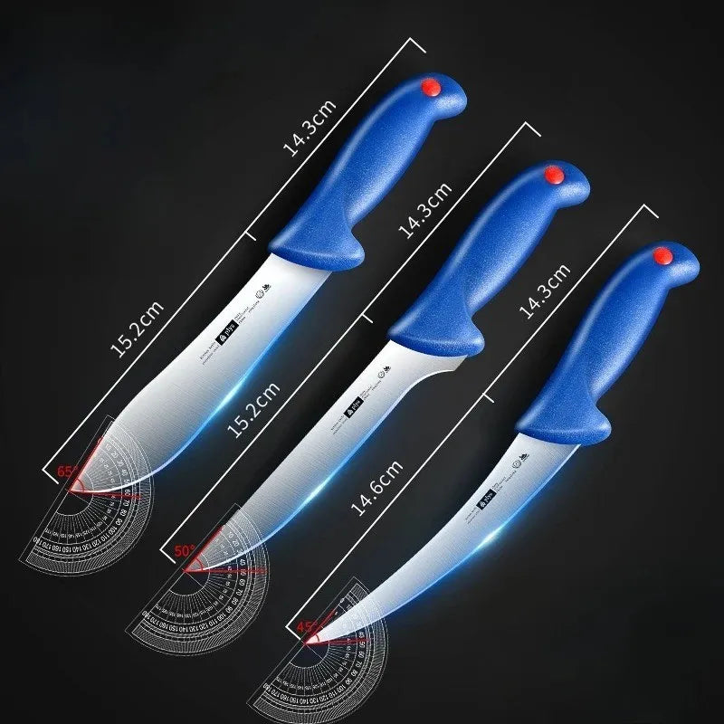 Ultra-Sharp Stainless Steel Boning & Butcher Knife Set Boning Knife Set Axl 3PCS B