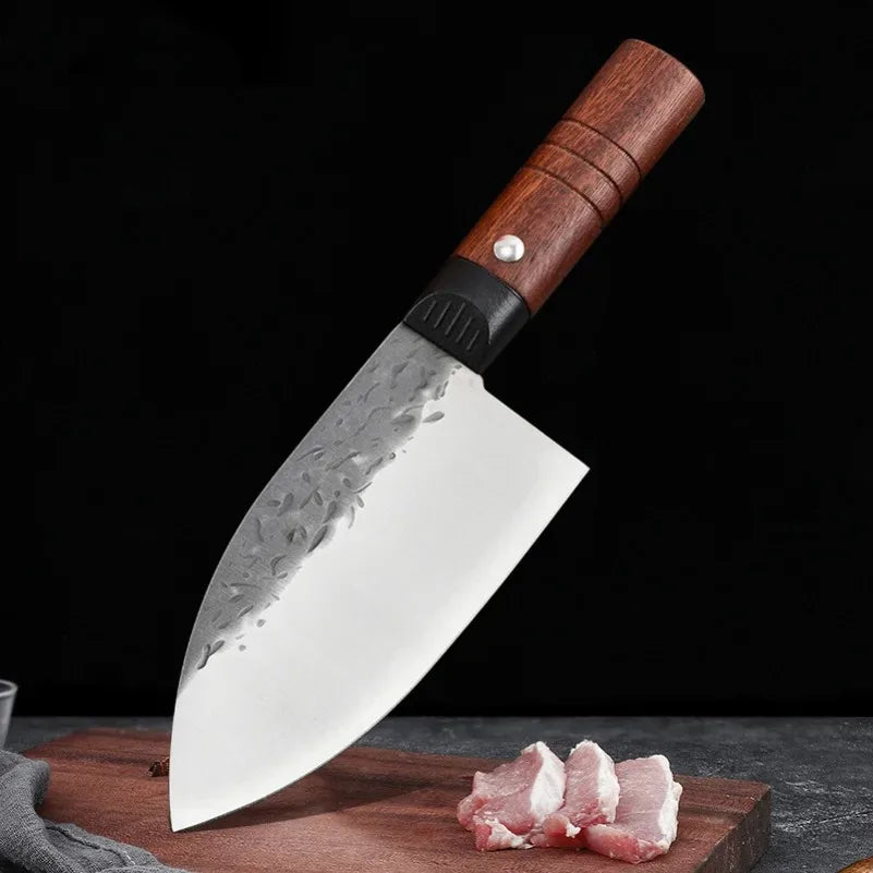 InLeung Handmade Forged Boning Knife – Wood Handle Chef Knife Boning Knife Axl
