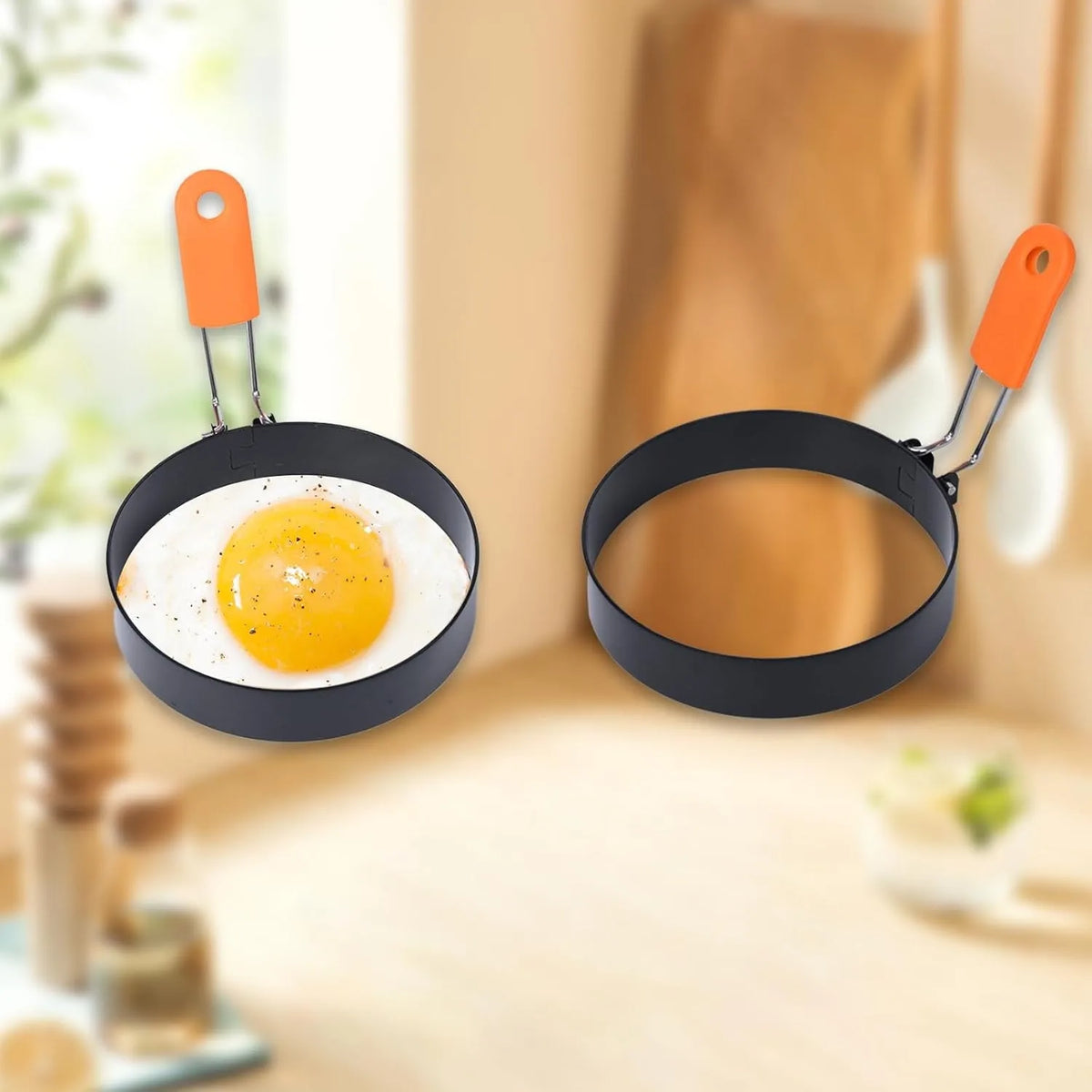 Stainless Steel Egg & Pancake Ring Mold | Breakfast Cooking Tool Egg & Pancake Mold Axl