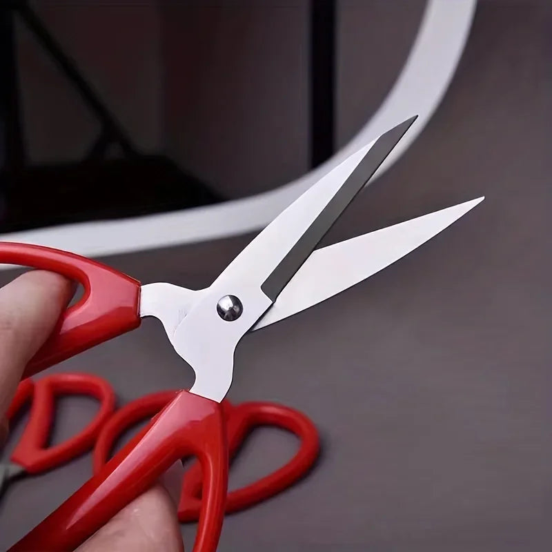 Stainless Steel Multifunctional Kitchen Scissors – Red Handle Kitchen Scissors Axl
