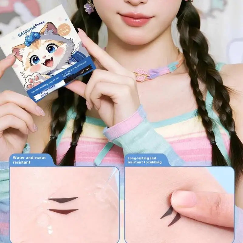 Eyeliner Seal Stickers Waterproof Sweat-Proof | 104–128 Pcs Eyeliner Stickers Axl