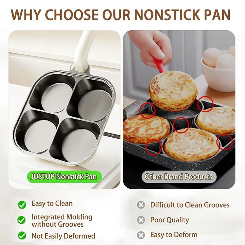 Titanium Ceramic Nonstick Breakfast Skillet – 3/4 Cup Egg Pan Nonstick Breakfast Skillet Axl