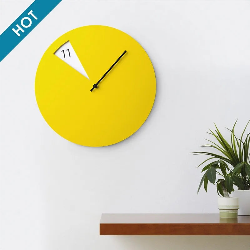 Nordic Silent Wall Clock – 12" Minimalist Modern Home Decor Silent Wall Clock Axl