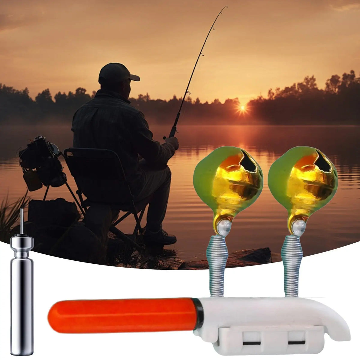 Rechargeable Clip-On Fishing Rod Tip Light | Waterproof LED Fishing Rod Light Axl